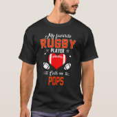 De favoriete Speler van Rugby roept me de Moederda T-shirt (Voorkant)