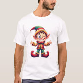De favoriete troublemaker van de Kerstman T-shirt (Voorkant)