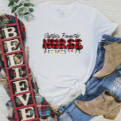 De favoriete verpleegster van de kerstman t-shirt