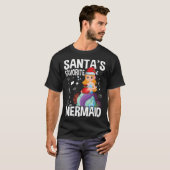 De favoriete zeemeermin van de kerstman t-shirt (Voorkant volledig)