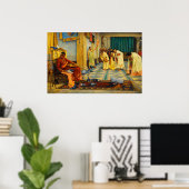 De favorieten van keizer Honorius door Waterhouse Poster (Thuiskantoor)