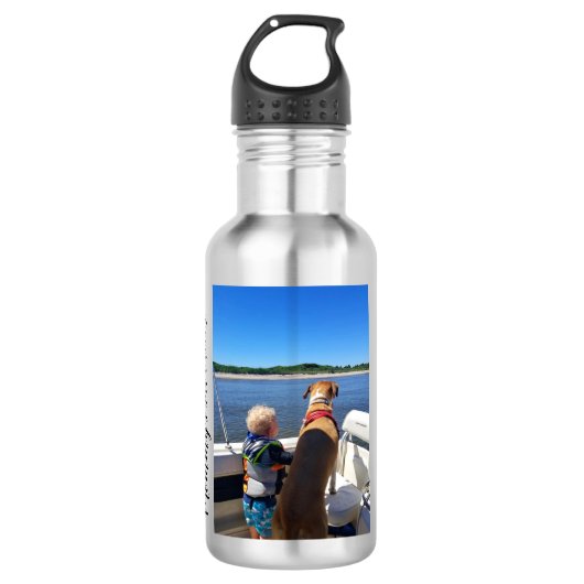 De favorieten van mama gepersonaliseerd met foto waterfles  (Voorkant)