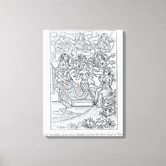 De Fay Melusine Canvas Afdruk (Voorkant)