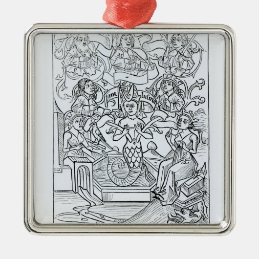 De Fay Melusine Metalen Ornament (Voorkant)