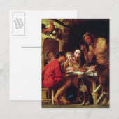 De fazanten en de satyr briefkaart (Voorkant / Achterkant)