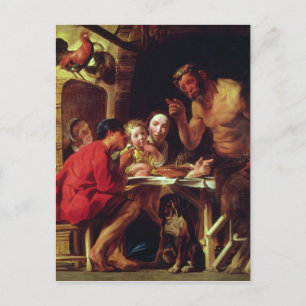 De fazanten en de satyr briefkaart