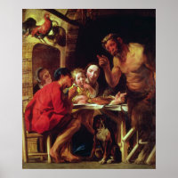 De fazanten en de satyr