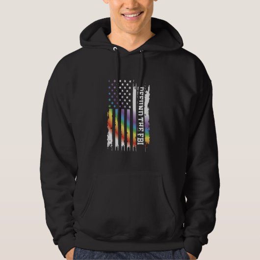 De FBI heeft de Amerikaanse Rainbow Wow verslagen Hoodie (Voorkant)