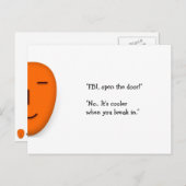 De FBI opent de deur. | Funny Joke Send a Smile Ka Briefkaart (Voorkant / Achterkant)