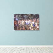 De Feast van de Goden (olie op canvas) Canvas Afdruk (Insitu (Houten vloer))