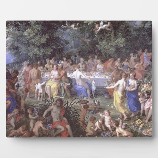 De Feast van de Goden (olie op canvas) Fotoplaat (Voorkant)