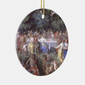 De Feast van de Goden (olie op canvas) Keramisch Ornament (Rechts)