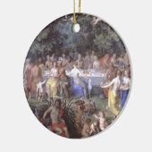 De Feast van de Goden (olie op canvas) Keramisch Ornament (Links)