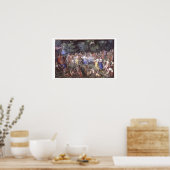 De Feast van de Goden (olie op canvas) Poster (Keuken)