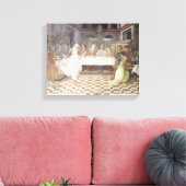 De feast van Herod (fresco) (zie ook 60432) Canvas Afdruk (Insitu (Woonkamer))
