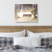 De feast van Herod (fresco) (zie ook 60432) Canvas Afdruk (Insitu (Slaapkamer))
