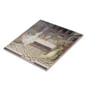 De feast van Herod (fresco) (zie ook 60432) Tegeltje (Zijkant)