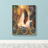 De Feather Canvas Print (Insitu (Houten vloer))