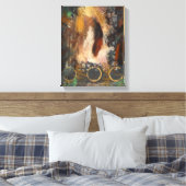 De Feather Canvas Print (Insitu (Slaapkamer))