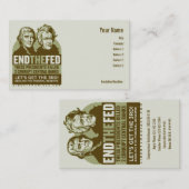 De Fed Action Cards beëindigen Visitekaartje (Voorkant / Achterkant)