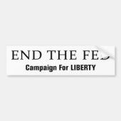 De Fed Bumpersticker beëindigen (Voorkant)