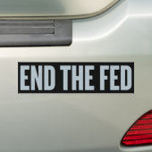 De Fed-Bumpersticker beëindigen Bumpersticker (Op auto)