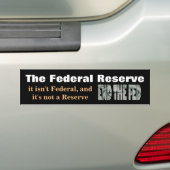 De Fed-Bumpersticker beëindigen Bumpersticker (Op auto)