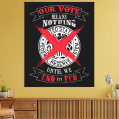 De Fed Wall Art beëindigen Canvas Afdruk (Insitu (Woonkamer))