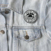 De Federal Reserve afschaffen Ronde Button 5,7 Cm (In situ)
