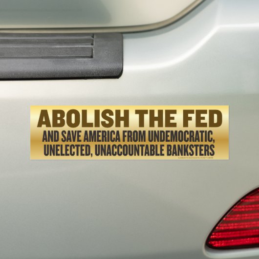 De Federal Reserve Bumpersticker (Op auto)