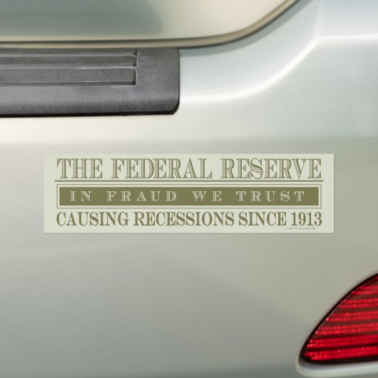 De Federal Reserve Bumpersticker (Op auto)