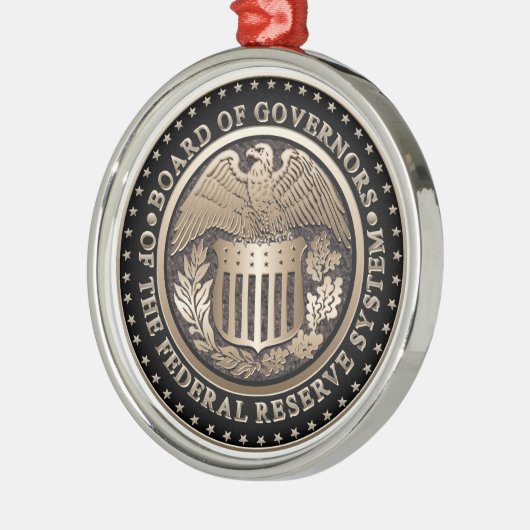 De Federal Reserve Metalen Ornament (Links)