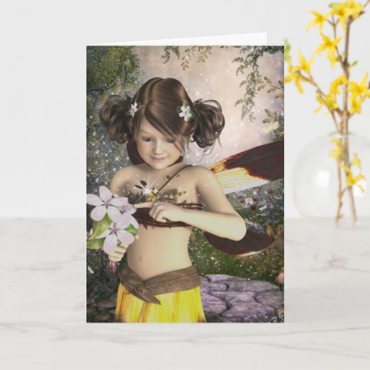 De fee en de Kaart van de Verjaardag van de Libel (Gele Bloem)