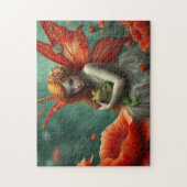 De fee en de kikker legpuzzel (Verticaal)