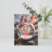 De fee in de kerstboom feestdagenkaart (Staand voorkant)