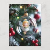 De fee in de kerstboom feestdagenkaart (Voorkant)