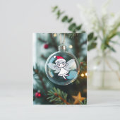 De fee in de kerstboom feestdagenkaart (Staand voorkant)