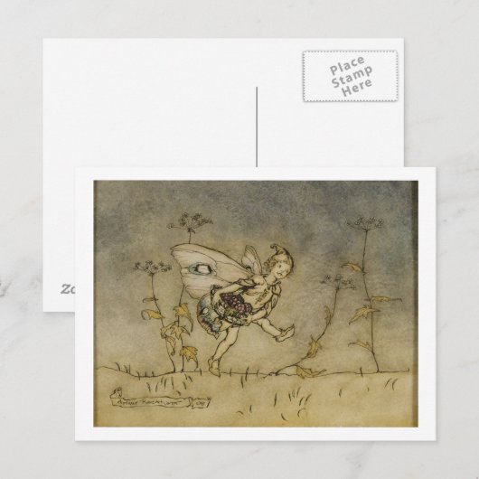 De Fee van Arthur Rackham |, illustratie van een Briefkaart (Voorkant / Achterkant)