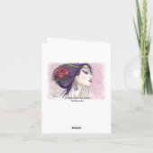 De Fee van de hulst van Kersttijd Feestdagen Kaart (Achterkant)