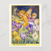 De Fee van de krokus Briefkaart (Voorkant)