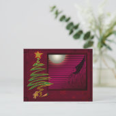 De Fee van de Pruim van de suiker Feestdagenkaart (Staand voorkant)