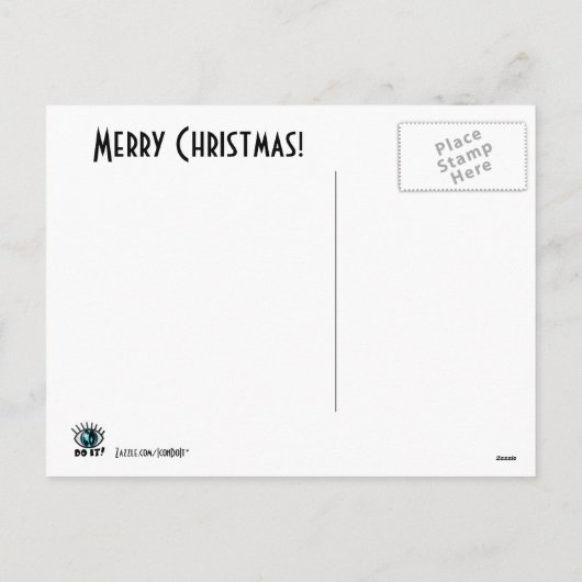 De Fee van de Pruim van de suiker Feestdagenkaart (Achterkant)