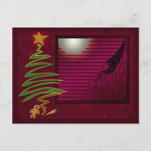 De Fee van de Pruim van de suiker Feestdagenkaart (Voorkant)