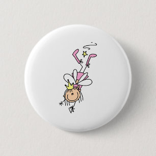 De Fee van de tand op de Knoop van de Baan Ronde Button 5,7 Cm