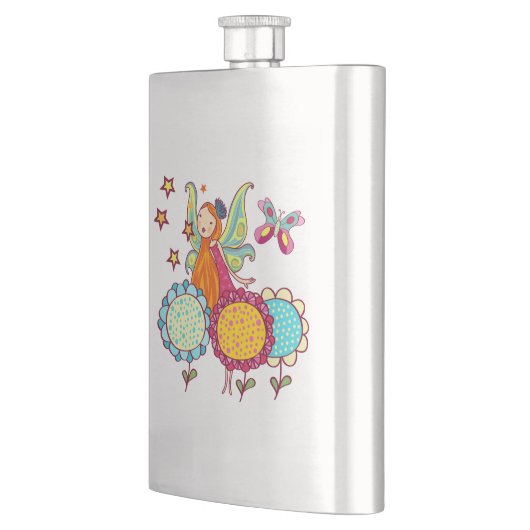 De Fee van de tuin met Bloemen Heupfles (Links)