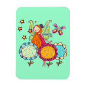 De Fee van de tuin met Bloemen Magneet (Verticaal)