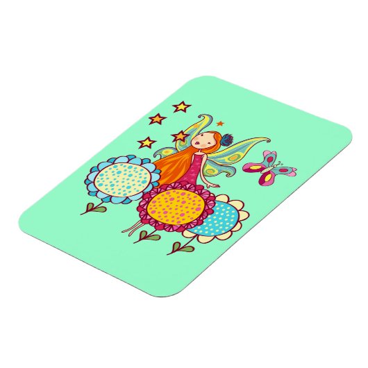 De Fee van de tuin met Bloemen Magneet (Linkerzijde)