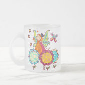 De Fee van de tuin met Bloemen Matglas Koffiemok (Links)