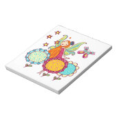 De Fee van de tuin met Bloemen Notitieblok (Linkerzijde)