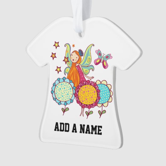 De Fee van de tuin met Bloemen Ornament (voorkant)